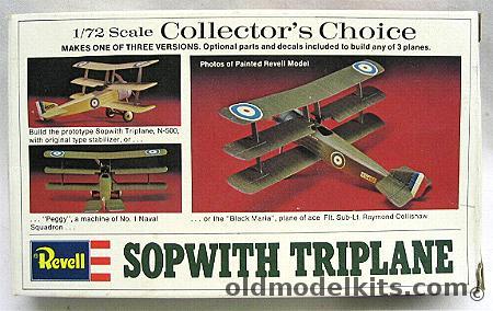 Revell 1/72 Sopwith Triplane Collectos Choice - Prototype N-500 / 'Peggy' of No.1 Naval Aviation Sq / 'Black Maria' of Ace Raymond Collinshaw, H75 plastic model kit